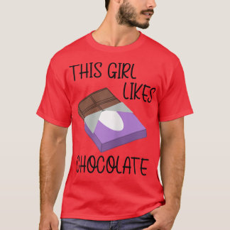 Funny Saying Chocolate Lover Eating Cocoa  T-Shirt