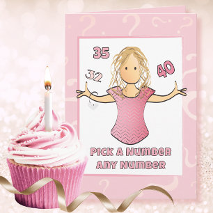 Funny Saying Female Cartoon Sassy 40th Birthday  Card