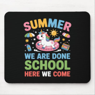 Funny Saying First Day Of School Unicorn Lovers Mouse Pad