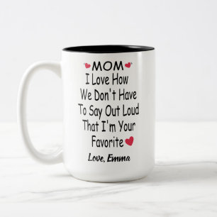 Funny Saying Gift For Mum With Custom Name Two-Tone Coffee Mug