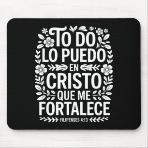 Funny saying i can do all things through christ Fu Mouse Pad