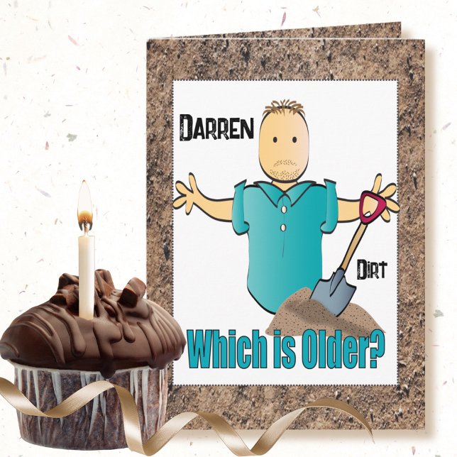 Funny Saying Male Cartoon Old Age Humour Birthday Card (Creator Uploaded)