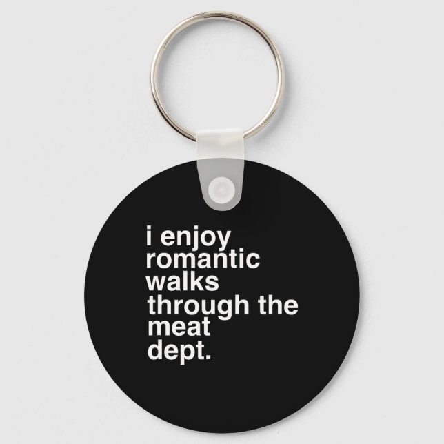 Funny Saying Meat Bacon Beef Grilling Bbq Lover Gi Key Ring (Front)