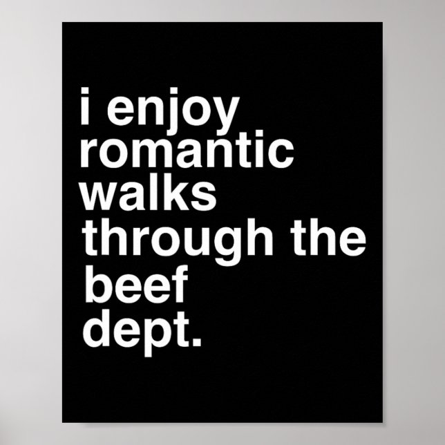 Funny Saying Meat Bacon Beef Grilling Bbq Lover Gi Poster (Front)