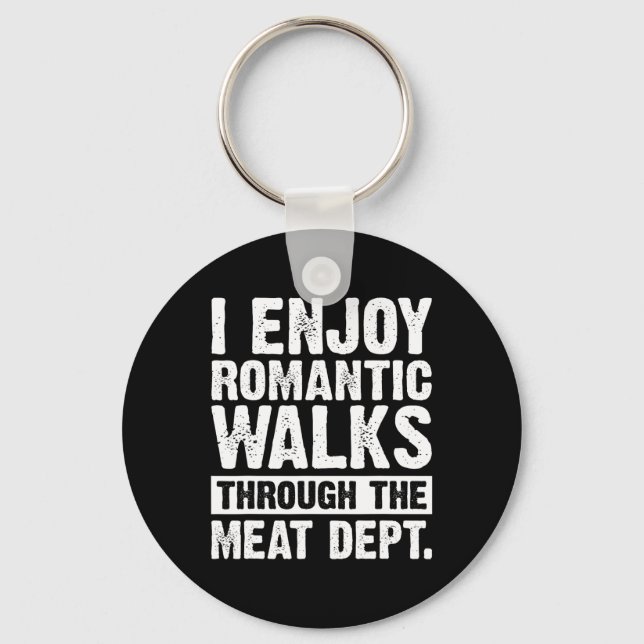 Funny Saying Meat Bacon Beef Grilling Bbq Lover  Key Ring (Front)