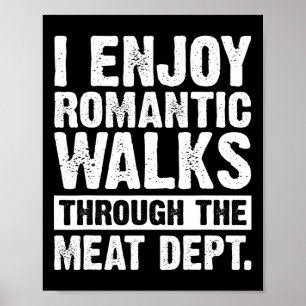 Funny Saying Meat Bacon Beef Grilling Bbq Lover  Poster