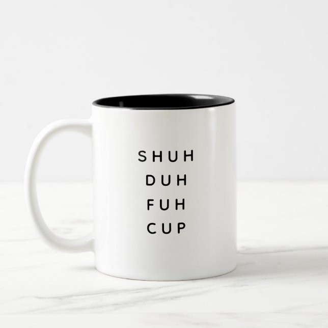 Funny Saying Modern Coworker Birthday Quote Two-Tone Coffee Mug (Left)
