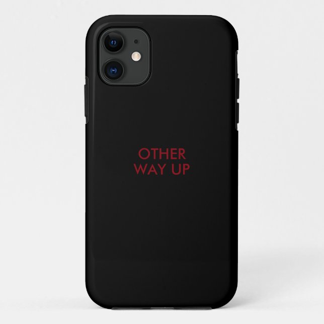 Funny saying 'other way up' Case-Mate iPhone case (Back)