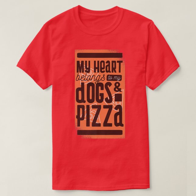 Funny saying pet dog eat pizza fast food gift  T-Shirt (Design Front)