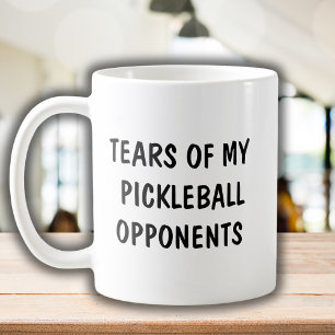 Funny Saying Pickleball Opponent Modern Typography Coffee Mug