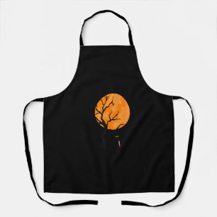 Funny Saying Spooky Season Halloween Cat Lover Wom Apron