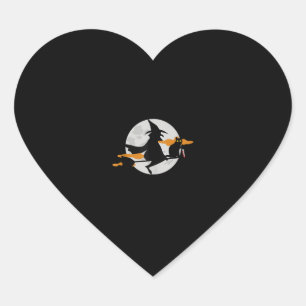 Funny Saying Spooky Season Halloween Cat Lover Wom Heart Sticker