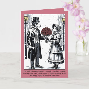 Funny saying Valentine's Day Customizable Card