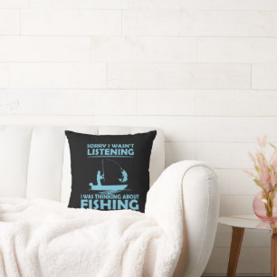 Funny sayings about fishing cushion