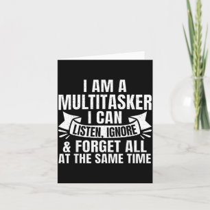 Funny Sayings Art For Sarcastic People Men Women Card
