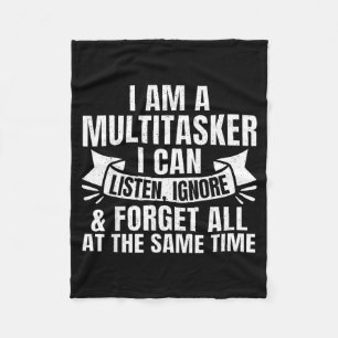 Funny Sayings Art For Sarcastic People Men Women Fleece Blanket