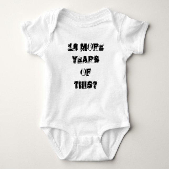 Funny Sayings Baby Bodysuit (Front)