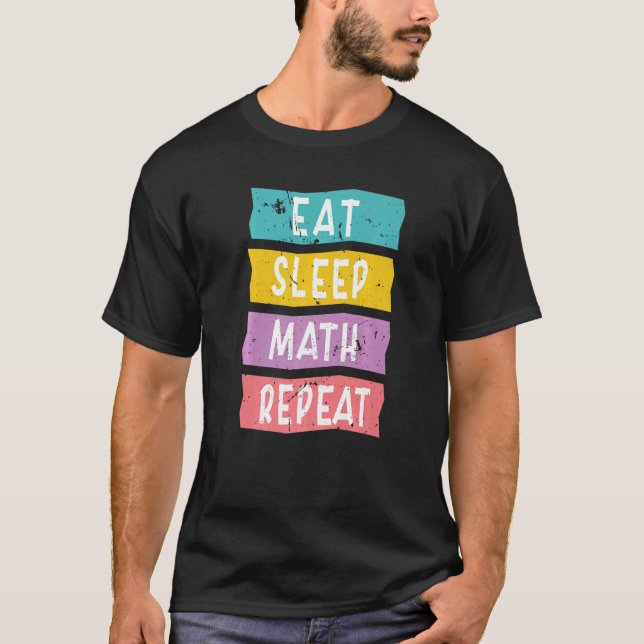 Funny Sayings For Math Teacher For Men Women Famil T-Shirt (Front)