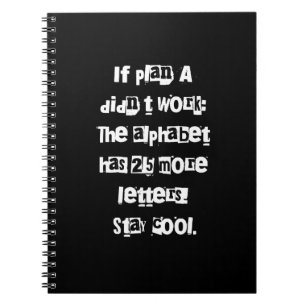 Funny Sayings Sarcasm Lover Gifts - Typography Art Notebook