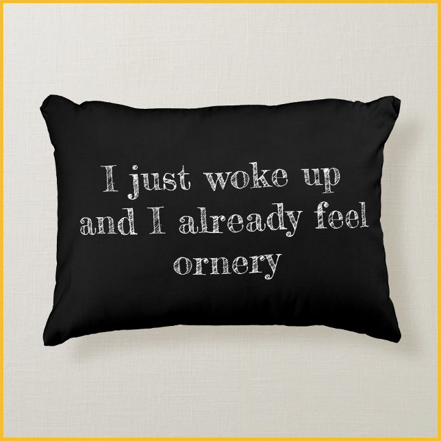 Funny Sayings Sarcastic Black Decorative Cushion (Creator Uploaded)