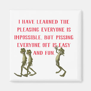Funny Sayings Square Magnet 19