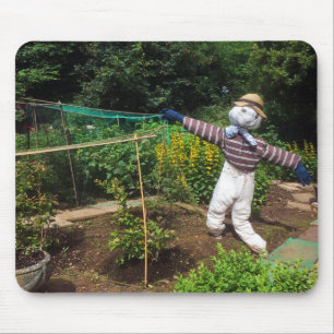 Funny scarecrow mouse pad