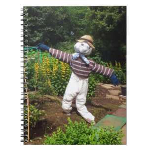 Funny scarecrow notebook