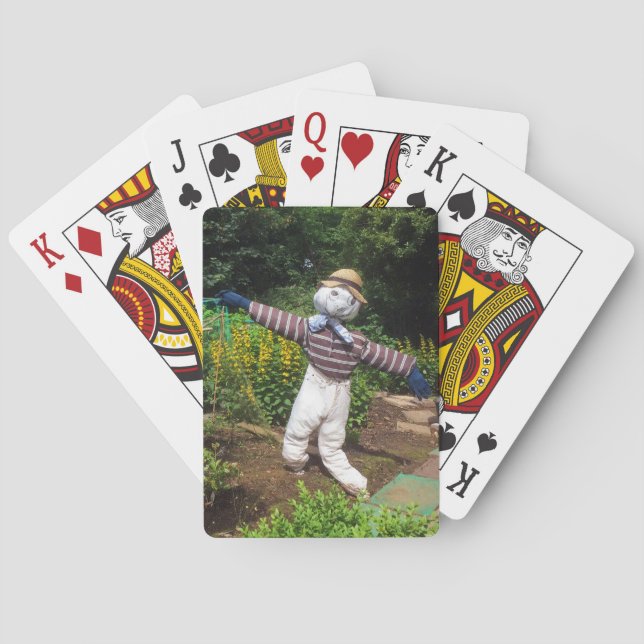 Funny scarecrow playing cards (Back)