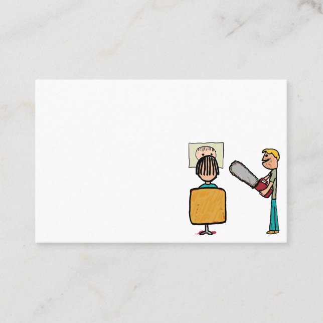 Funny Scary Barber Sweeney Todd Business Card (Front)
