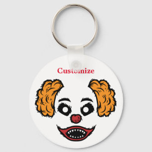 Funny Scary Clown Thunder_Cove Key Ring