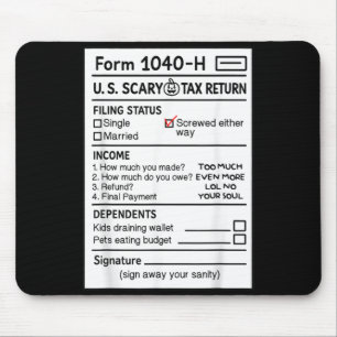 Funny Scary Costume Halloween Gag Humour Pun Joke Mouse Pad