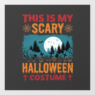 Funny Scary Halloween Costume Graveyard Moon Graph