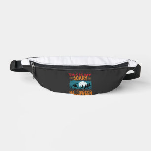 Funny Scary Halloween Costume Graveyard Moon Graph Bum Bags
