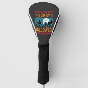 Funny Scary Halloween Costume Graveyard Moon Graph Golf Head Cover