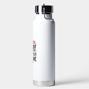 Funny Scary Halloween Costume Vintage Shirt Design Water Bottle
