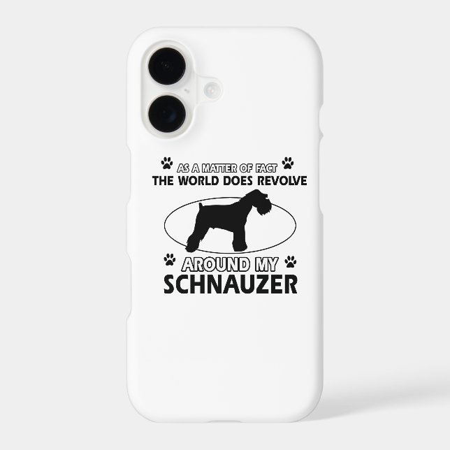 funny SCHNAUZER designs (Back)