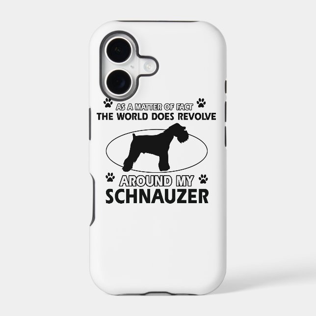 funny SCHNAUZER designs (Back)