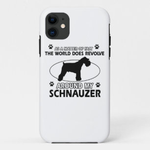 funny SCHNAUZER designs iPhone 11 Case