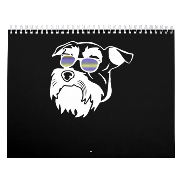 Funny Schnauzer Dog Calendar (Cover)