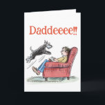 Funny Schnauzer Father's Day Greetings Card<br><div class="desc">Sweet and funny Schnauzer Father's Day card!</div>