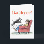 Funny Schnauzer Father's Day Greetings Card<br><div class="desc">Sweet and funny Schnauzer Father's Day card!</div>
