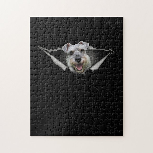 Funny schnauzer Lover Gift Jigsaw Puzzle (Vertical)