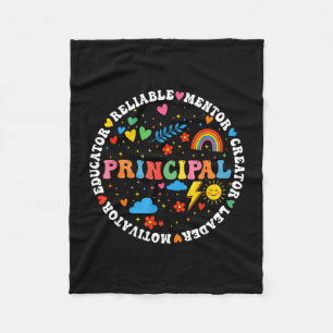 Funny school assistant principal back to school fleece blanket
