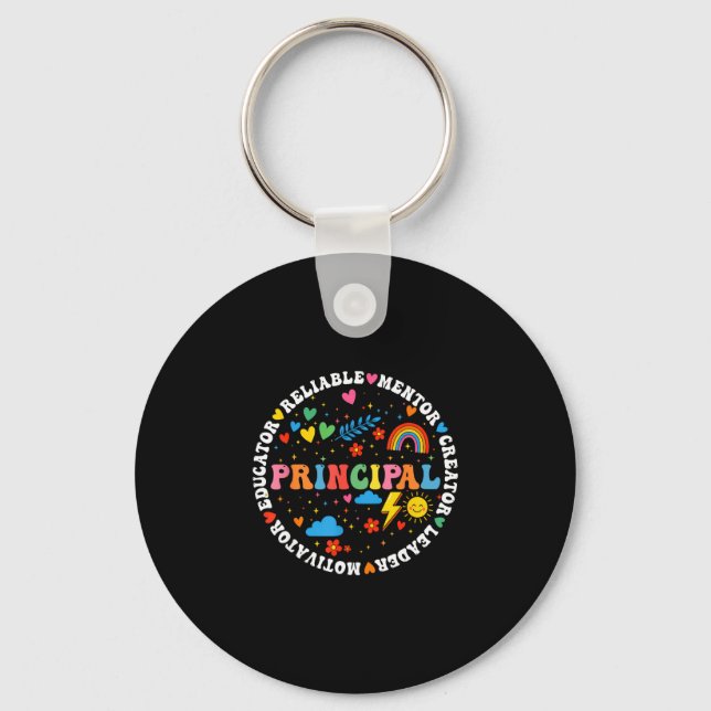 Funny school assistant principal back to school key ring (Front)