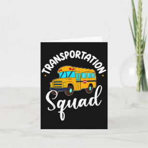 Funny School Bus Driver Back To School Transportat Card