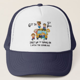 Funny School Bus Driver Back to School Trucker Hat
