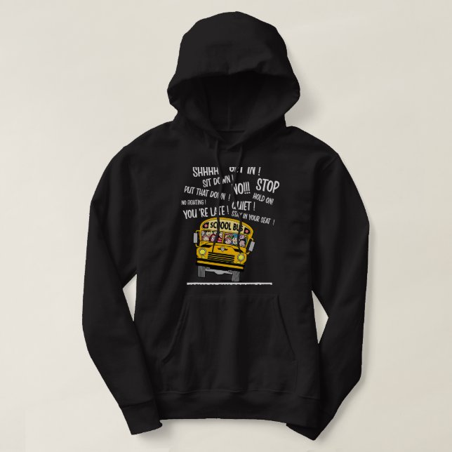 Funny School Bus Driver Cool School Bus Driver For Hoodie (Design Front)