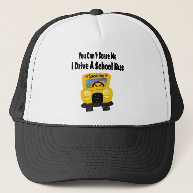 Funny School Bus Driver Trucker Hat (Front)