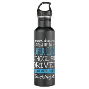 Funny School Bus Driver Tshirt Appreciation Gifts 710 Ml Water Bottle