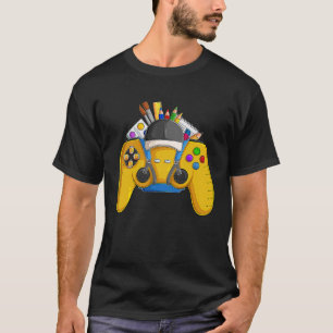 Funny School Controller For Video Games Gamer Boys T-Shirt